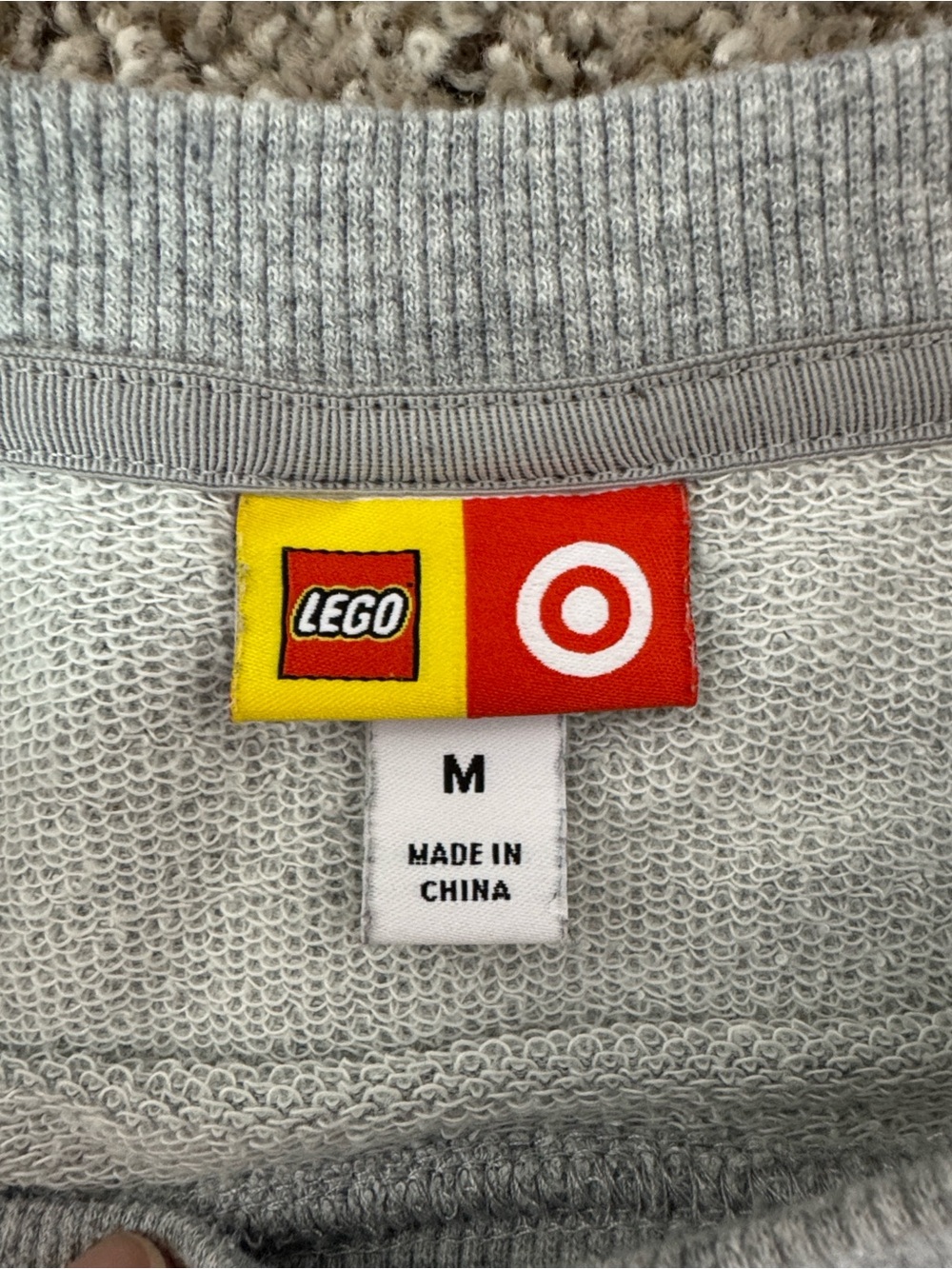 Lego Grey Sweatshirt with Multicolor Minifigure Grid Unisex Sweatshirt - Picture 6 of 13